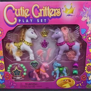Vintage CHAP MEI My little pony UNICORN CUTIE PONY PLAY SET brand NEW UNOPENED